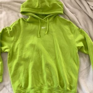 nike pheonix fleece oversized hoodie sweatshirt green size m
